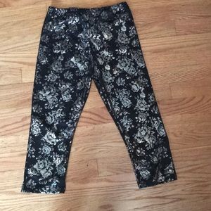 Flower covered leggings